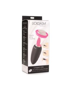 Inmi Shegasm Lickgasm Mini 10X Licking & Sucking Stimulator - Black/Pink